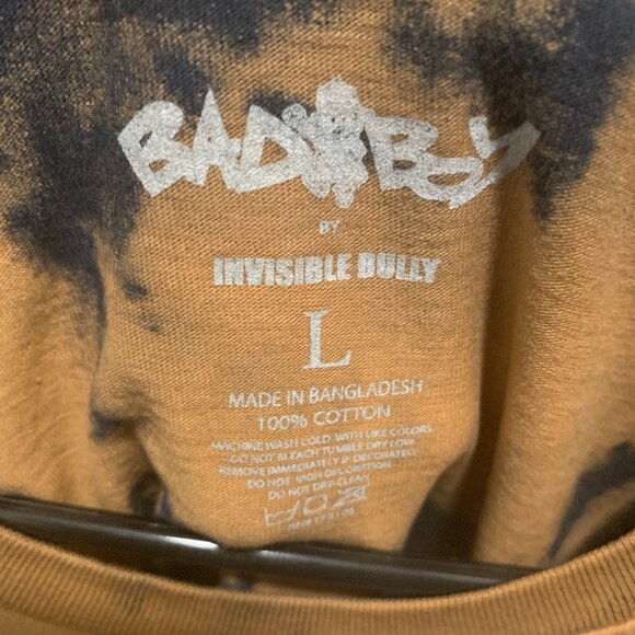 Bad Boy Entertainment Men's Brown and Black Logo Short Sleeve T-Shirt Large EUC - Picture 4 of 4